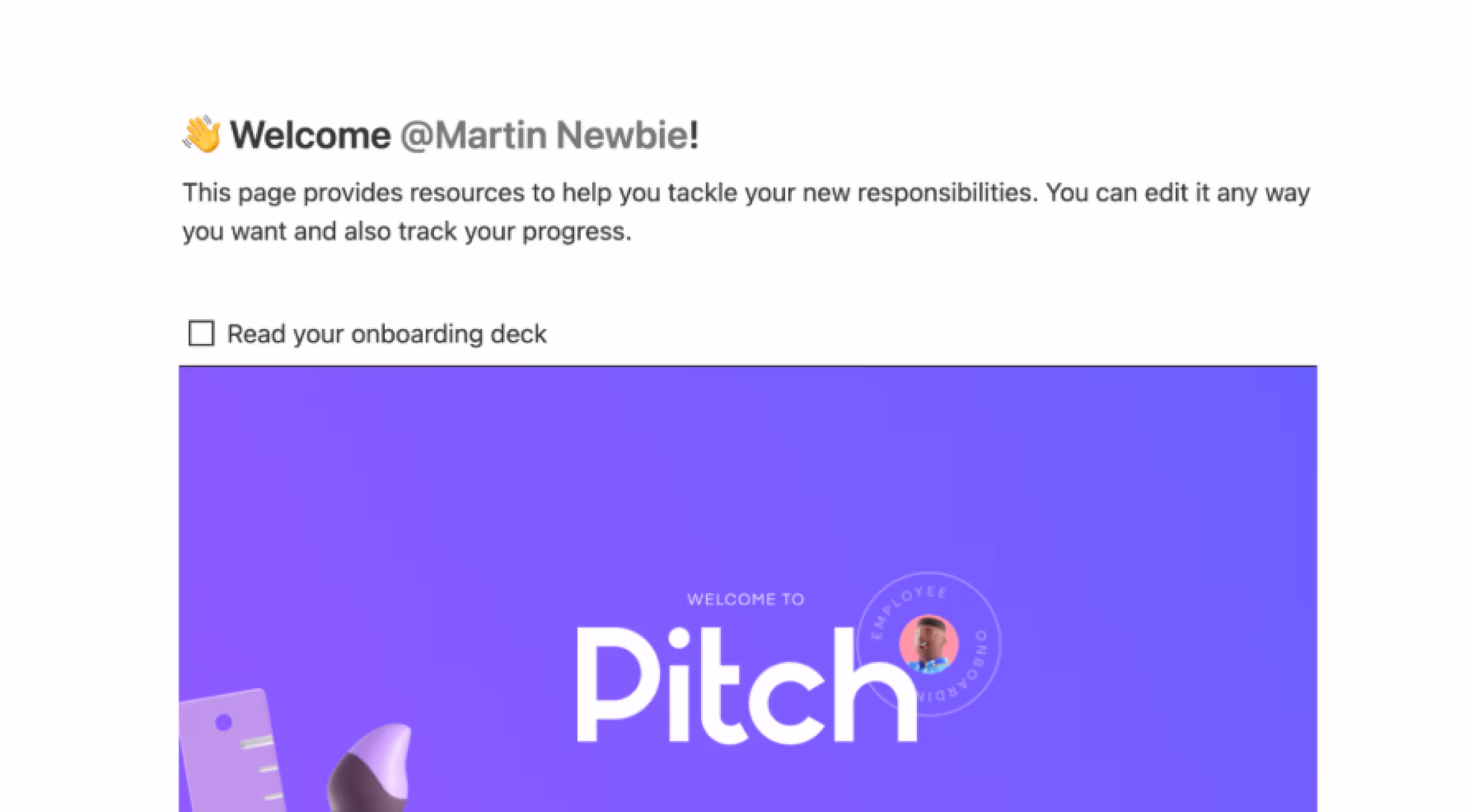 Lista de verificación de incorporación