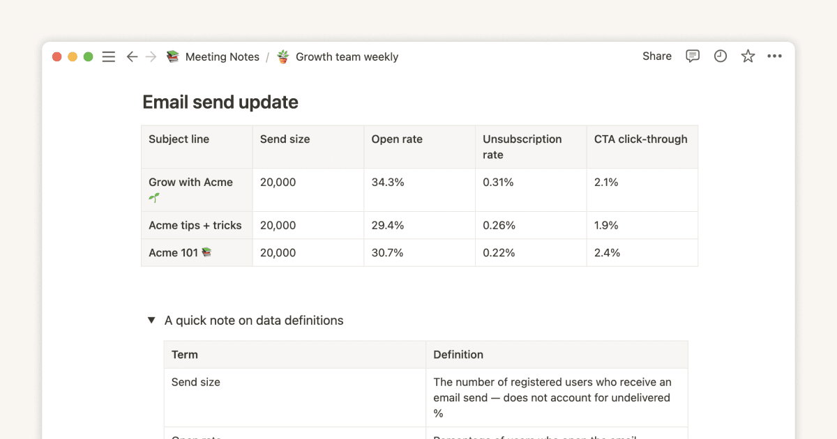 Las mejores maneras de usar tablas simples en tus páginas de Notion (y cuándo no usarlas)