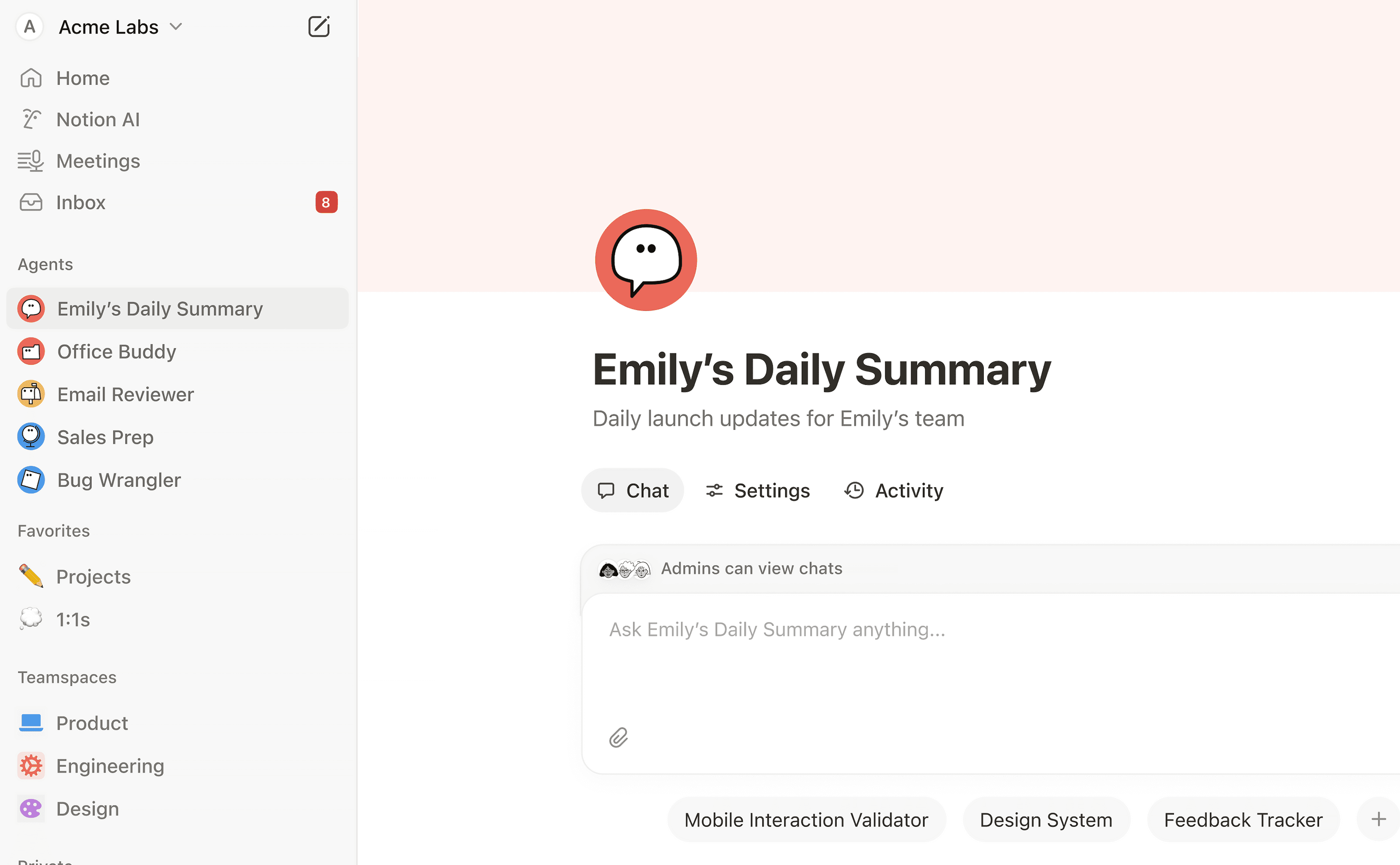 Wiki de la empresa Acme S. A.
