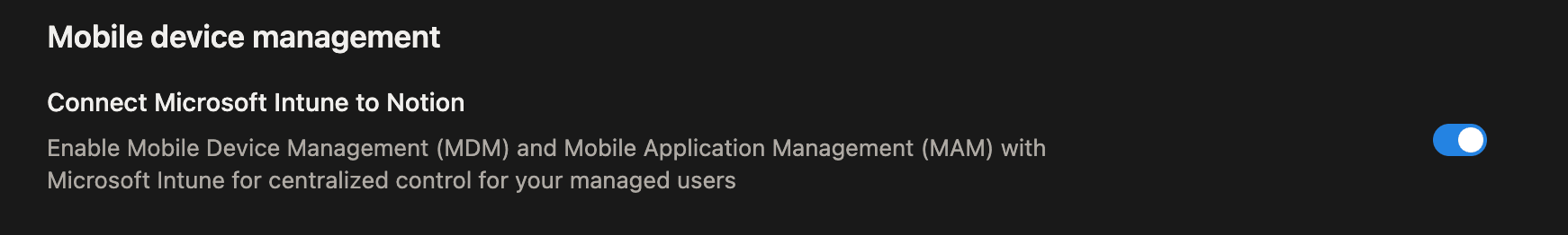 Connecter Microsoft Intune à Notion