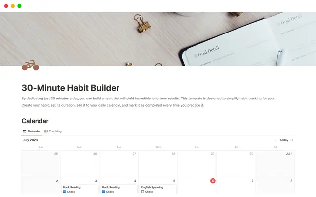 30-Minute Habit Builder